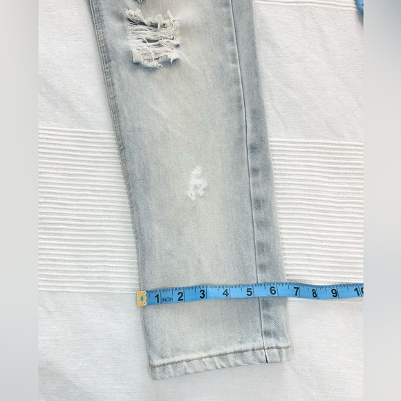 One Teaspoon Awesome Baggies Relaxed Distressed Tapered Rolled Jeans - Picture 11 of 16